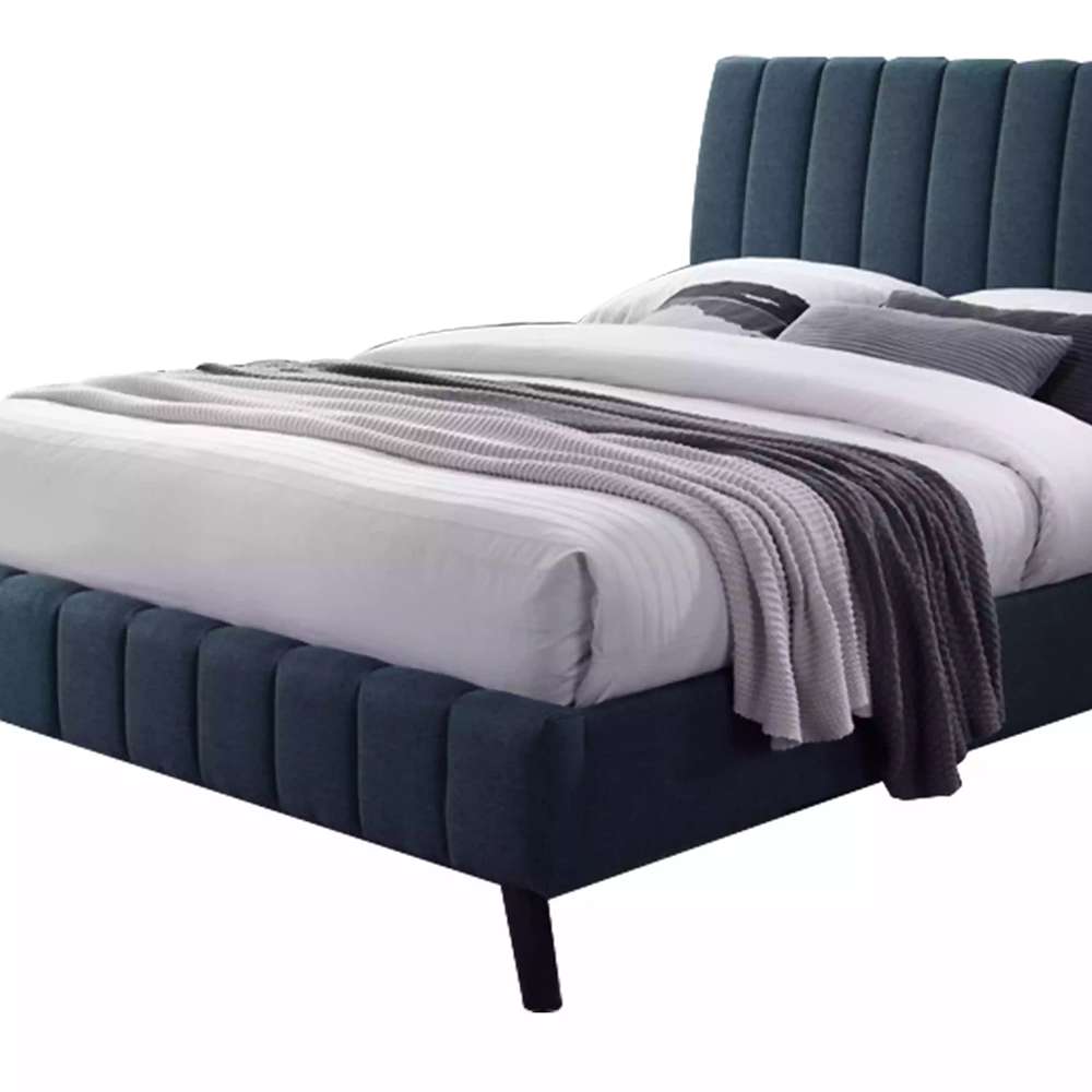 RoScandi Queen Bed - Navy Blue 3