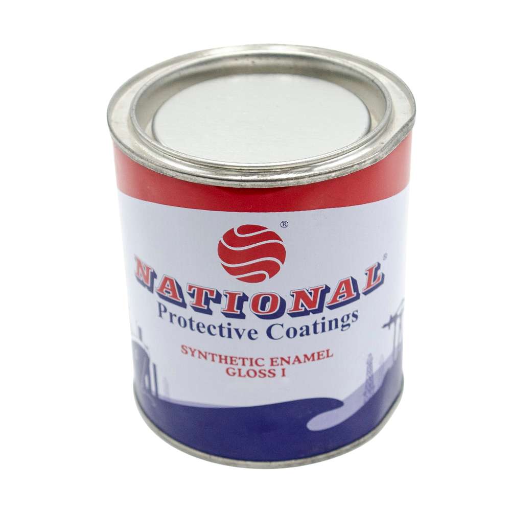 National Paints 900ml Synthetic Enamel 800 - White 2