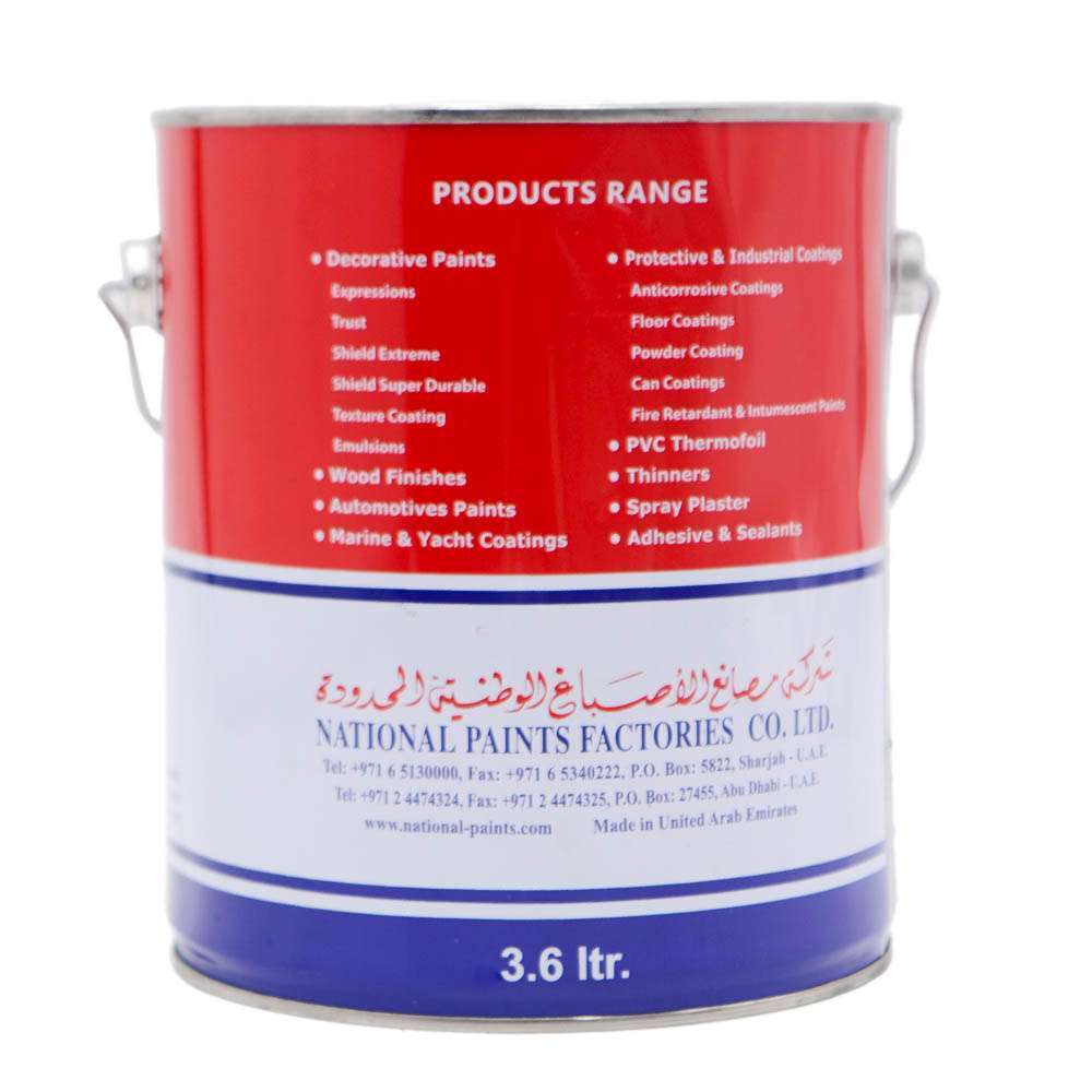 National Paints Plastic Emulsion 3.6L 807 Deep Cream 1