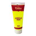 Funbo Acrylic Paint Tube 200ml, Fluorsecent Lemon (148), Rich Pigment, Fast Drying, Ideal for Canvas & Craft Projects 0
