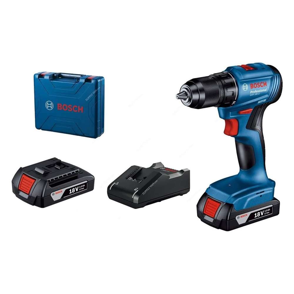 Bosch GSB 185-2x2.0 Ah GAL 18V-20 Professional LI Impact Drill 1