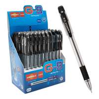 GIGIS G9 Ballpoint Pen, 0.7 Mm, Quick-Dry, Premium Look, Unbreakable Pc Cap, Black - Box Of 50