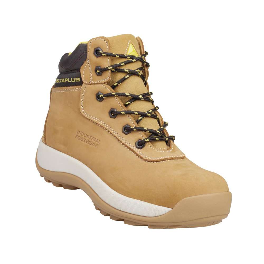 Delta Plus SAGA S3 SRC Nubuck Leather Boots - Beige, 48 EU 0