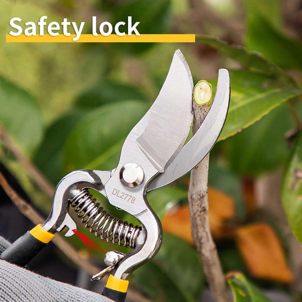 Deli DE-EDL2778 Curved Jaw Pruning Shears 8" 8