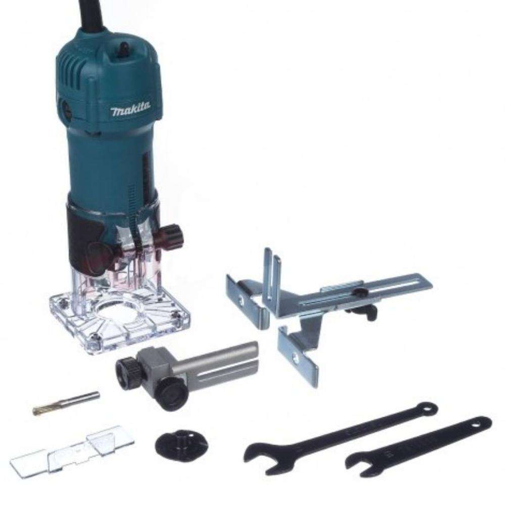 Makita 3709 6mm 530W Light Fixed Base Trimmer 4