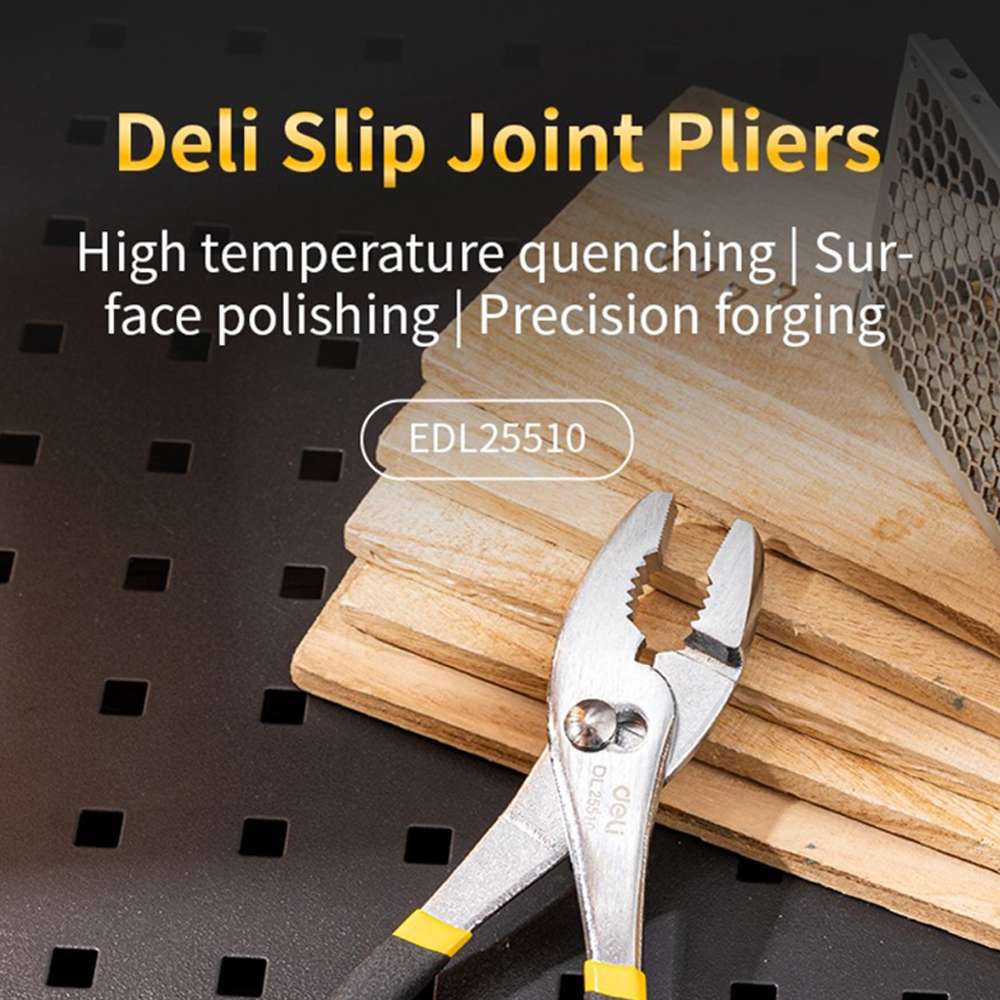 Deli DE-EDL25510 Slip Joint Pliers 10" 3
