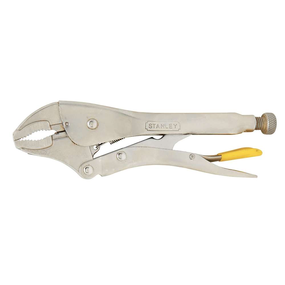 Stanley 84-809 Carbon Steel Fully Heat Treated Curved Jaw Locking Plier 1