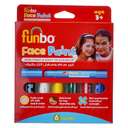 Funbo Face Paint Bright Colors, Non-Toxic & Skin-Friendly, Easy to Apply & Wash Off, Great for Kids & Events - Pack of 6 1