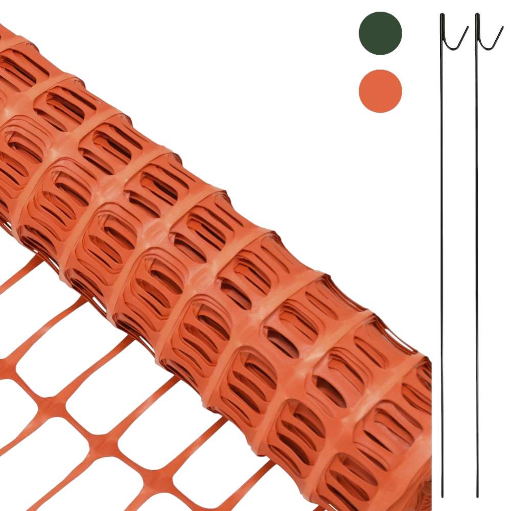 1m X 50Yard Safety Orange Mesh 0
