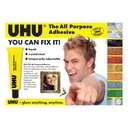 UHU All Purpose Adhesive, Multi-Surface, 125 Ml, Fast & Permanent, Perfect Glue For Everyday Jobs - Clear 2
