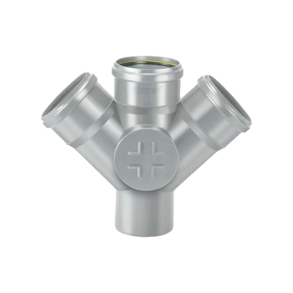 Cosmoplast 110mm UPVC Double Y, Grey