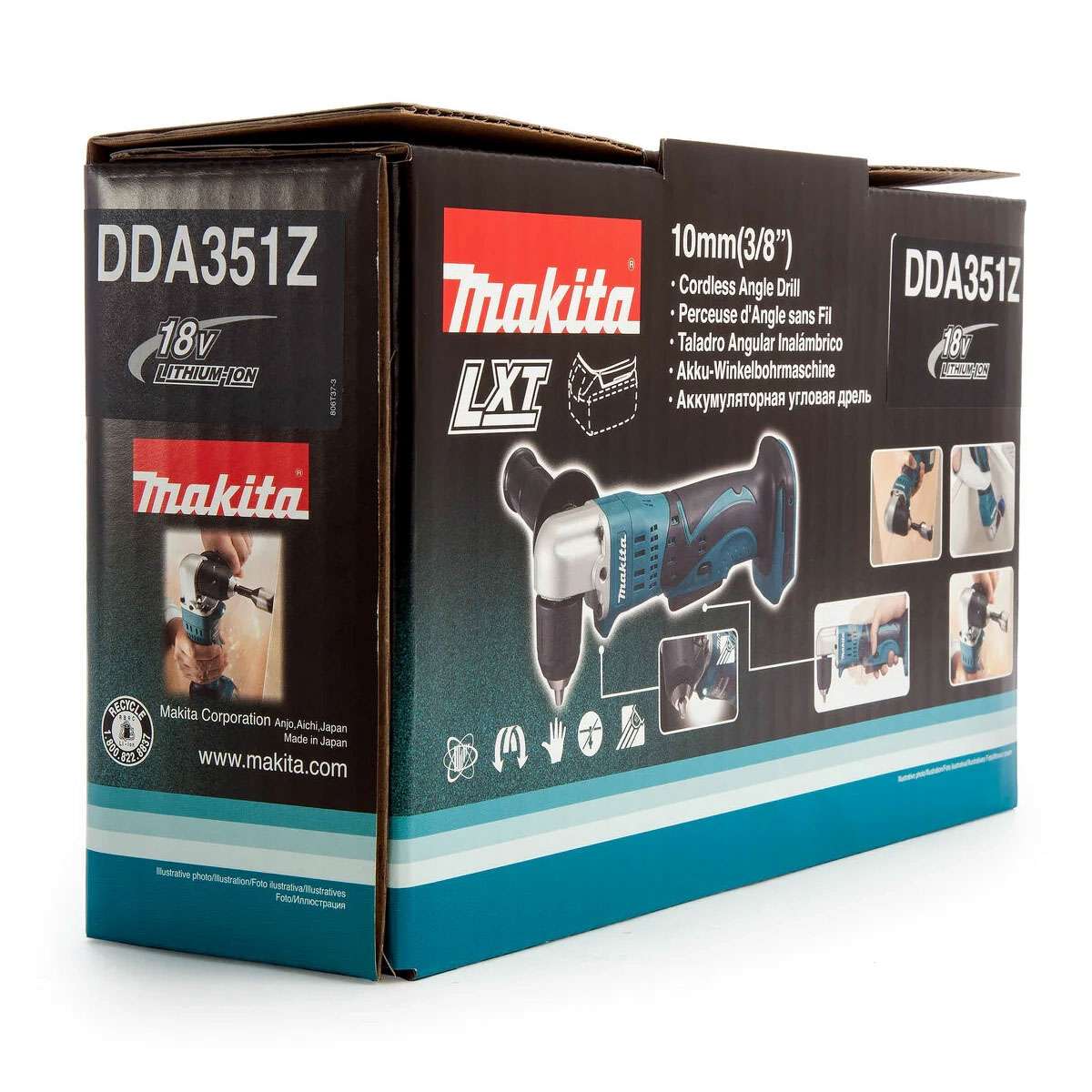 Makita DDA351Z 10mm 18V Cordless Angle Drill  7