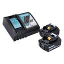 Makita DFN350RTJ LXT Cordless Brad Nailer 15 – 35mm length 2 x 5.0 Ah Batteries & Charger 9