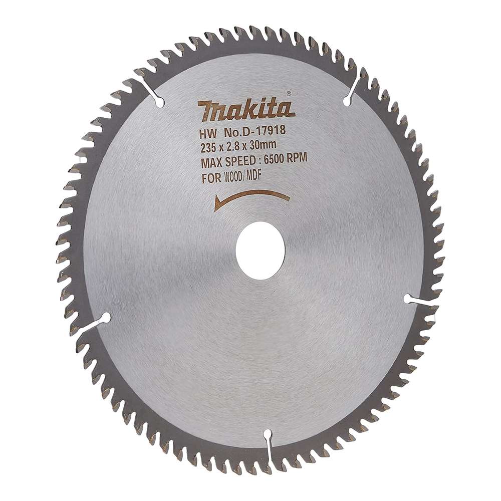 Makita D-17918 235mm x 80 Teeth MDF Cutting Blade 1