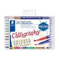 Staedtler Calligraphy Pen Double end MultiColoured Set - Pack of 24