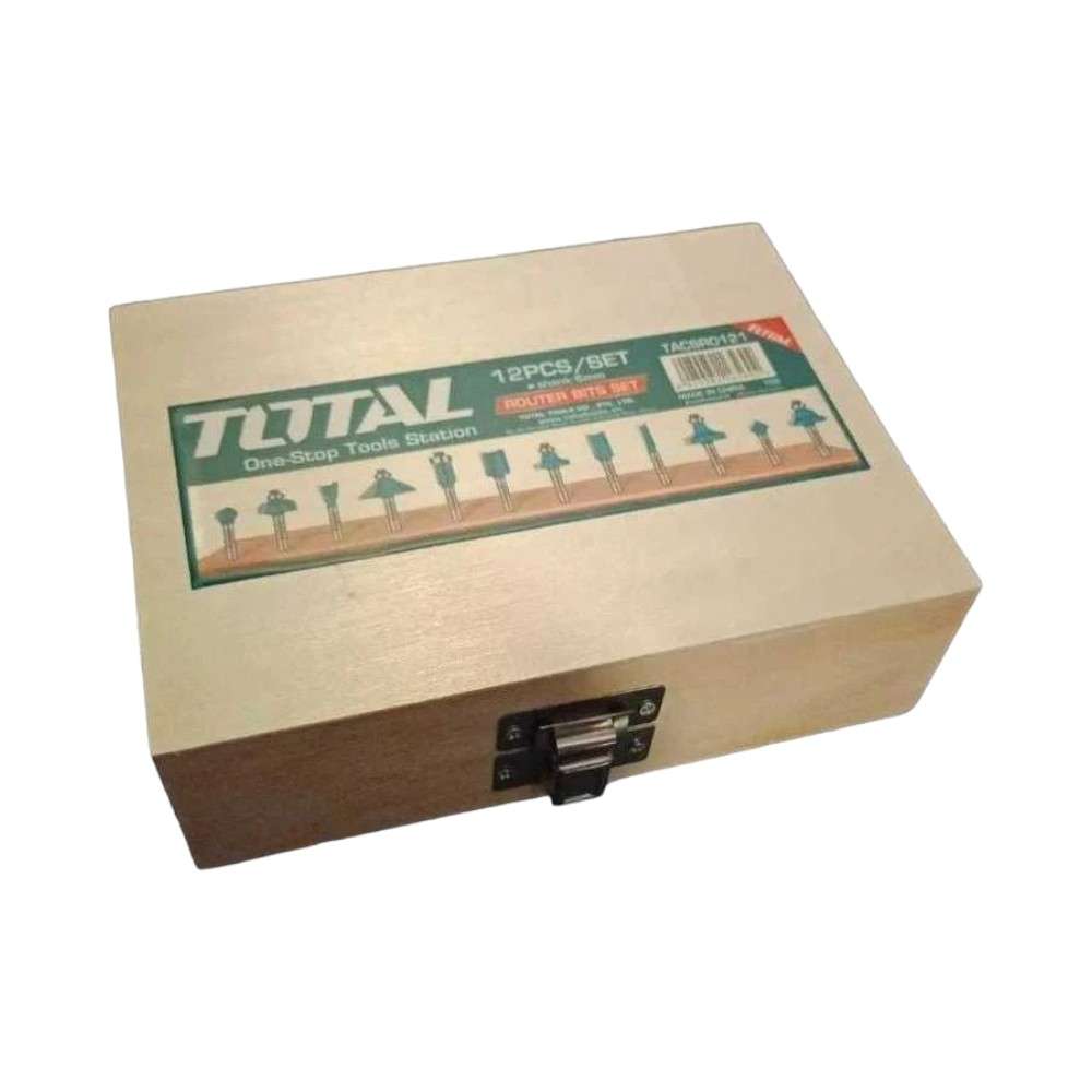 Total TACSR0121 6MM Router Bit Set 12Pcs 3