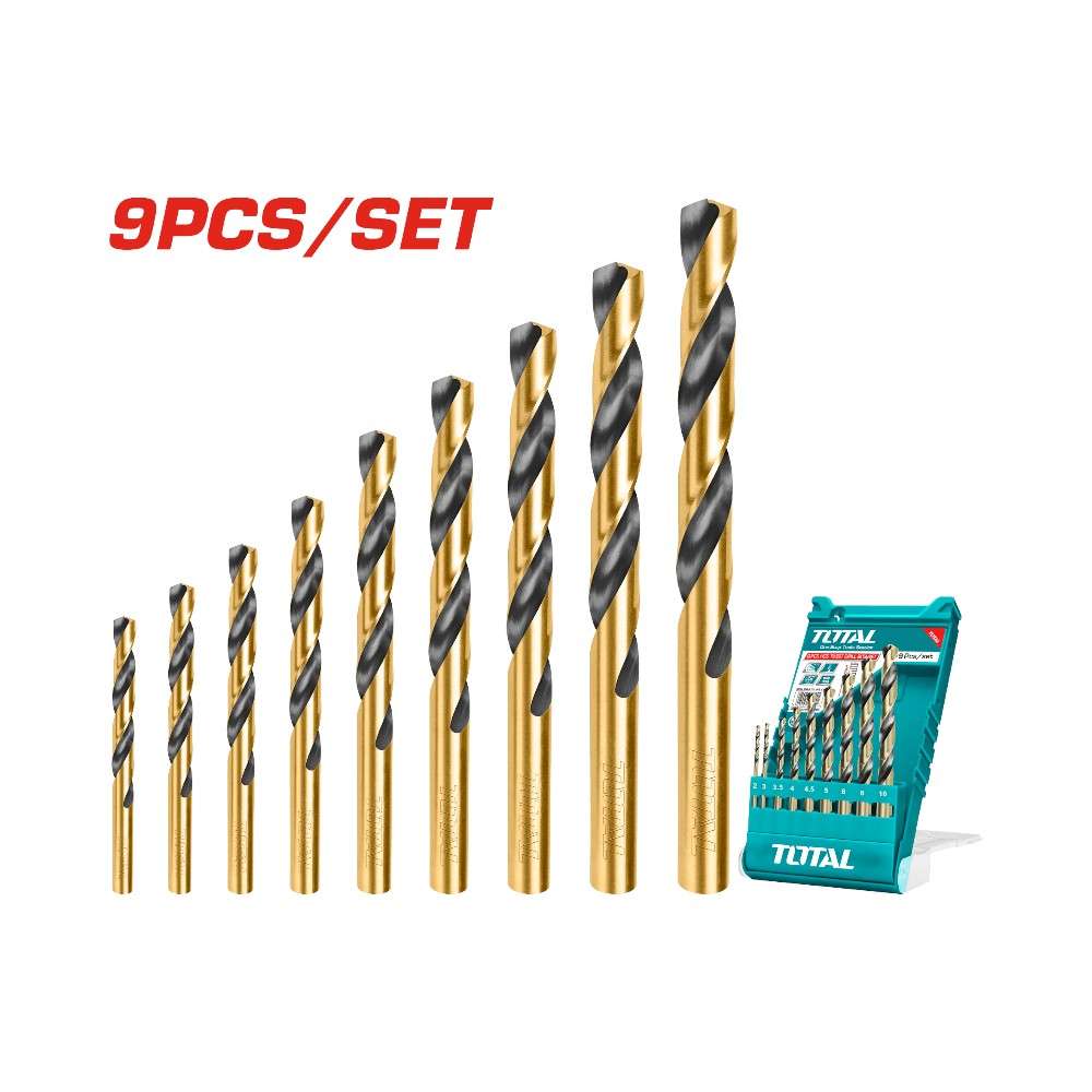 Total TACSD0095 HSS Drill Bit Set 9Pcs 2