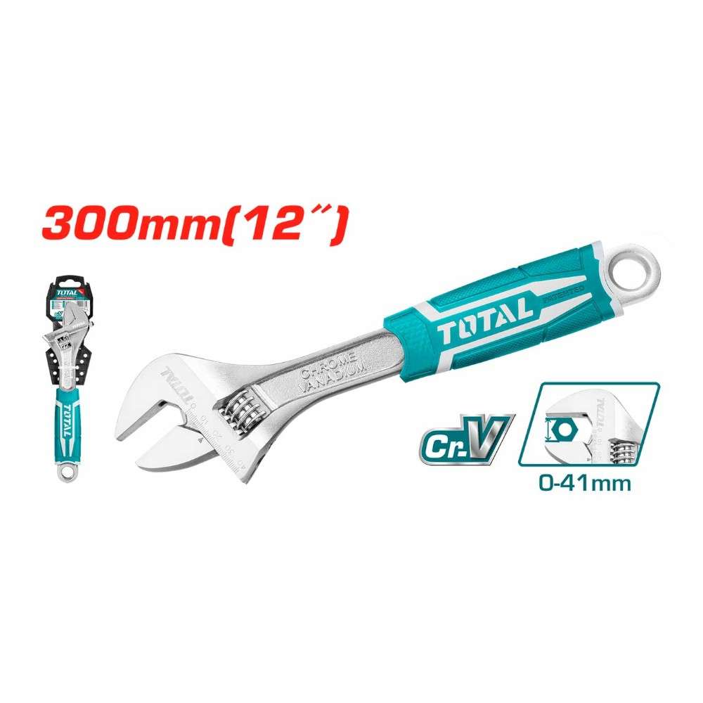 Total THT101126 12 Inch Adjustable Wrench 2