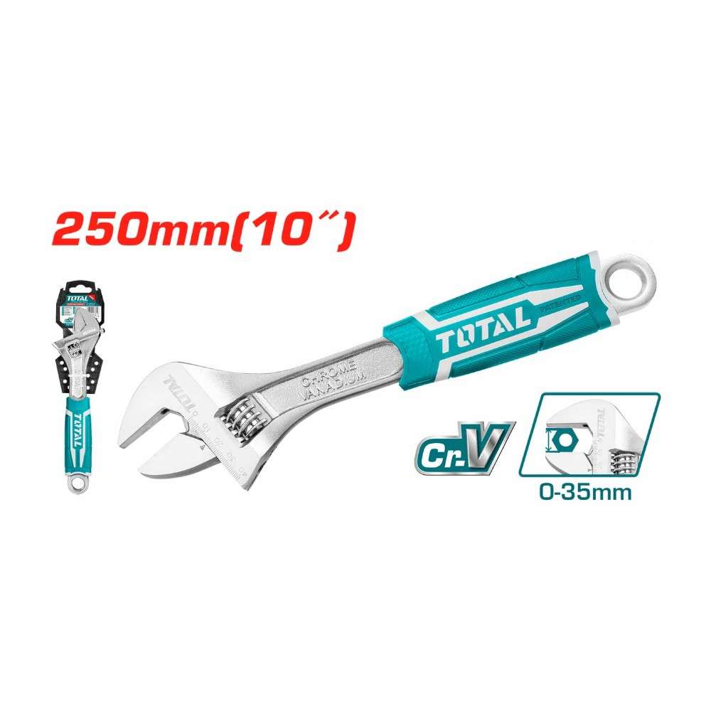 Total THT101106 10 Inch Adjustable Wrench 3