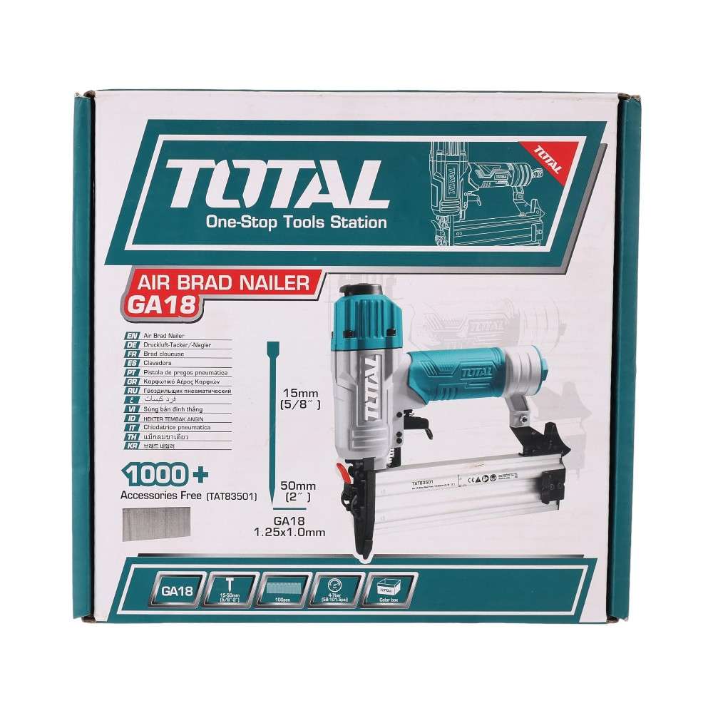 Total TAT83501 15-50MM Air Brad Nailer 7