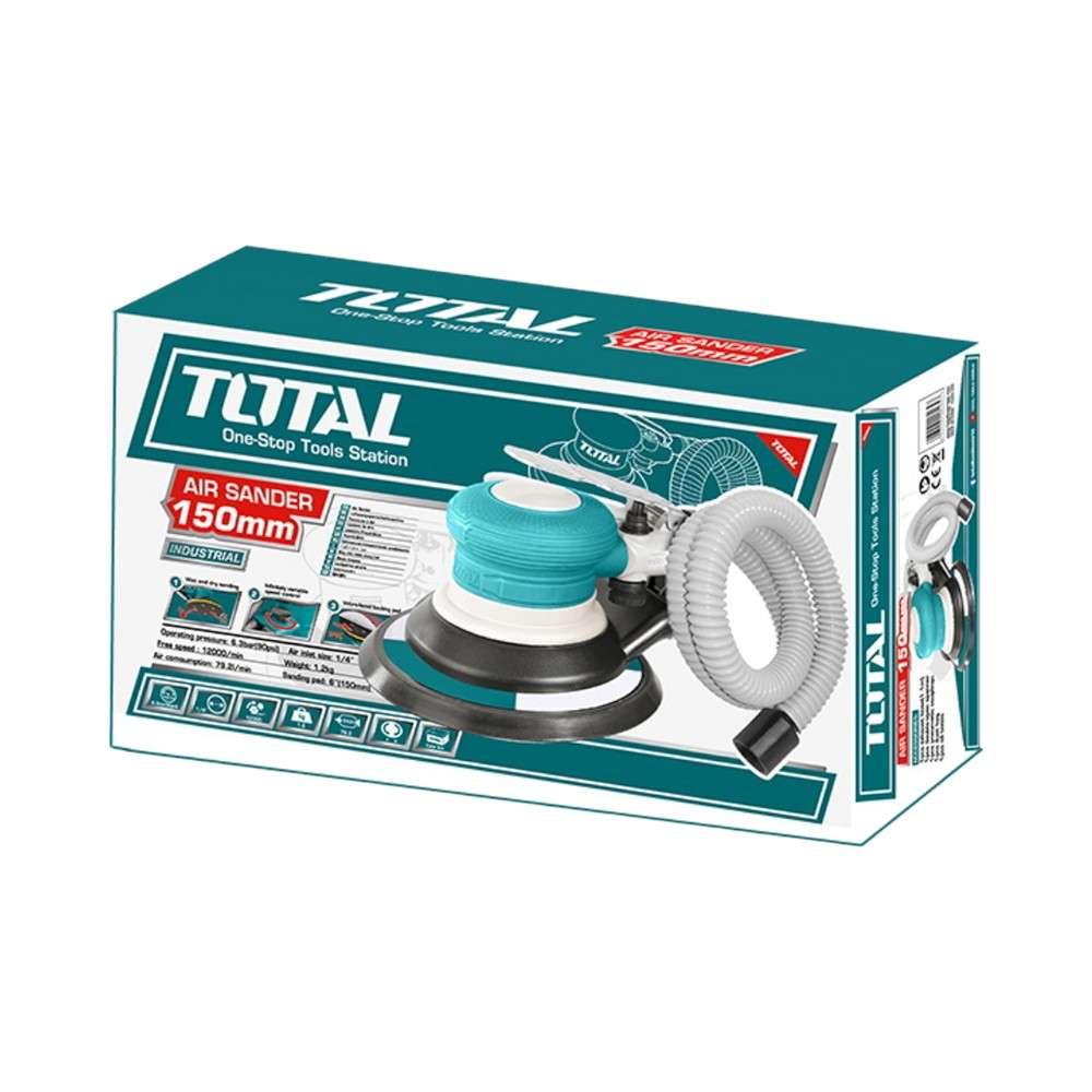 Total TAT91512 150MM Air Sander Sanding Pad 3