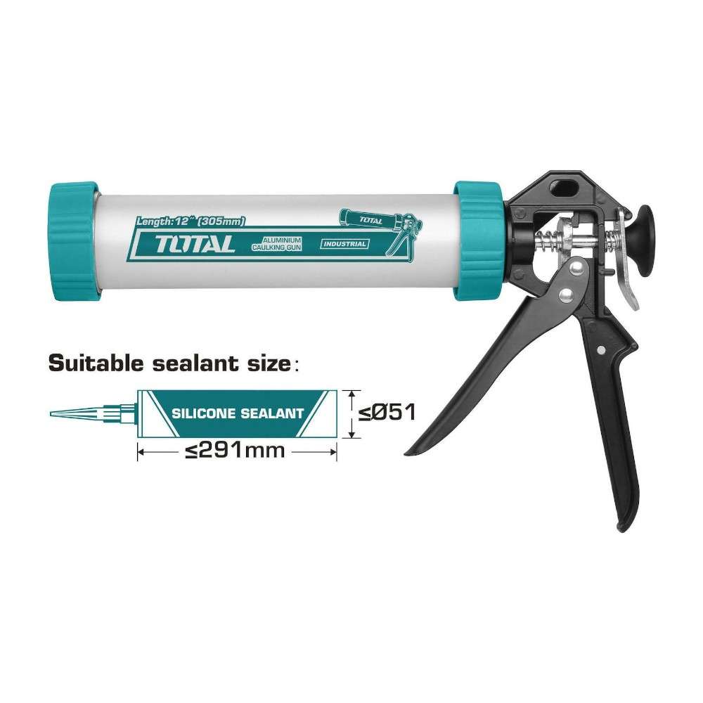 Total THT20112 12 Inch Caulking Gun 3
