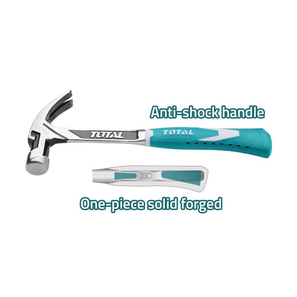 Total THT7143166 16OZ Steel Claw Hammer 2