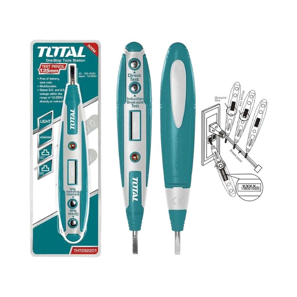 Total THT292201 100V - 500V Digital Test Pencil 3