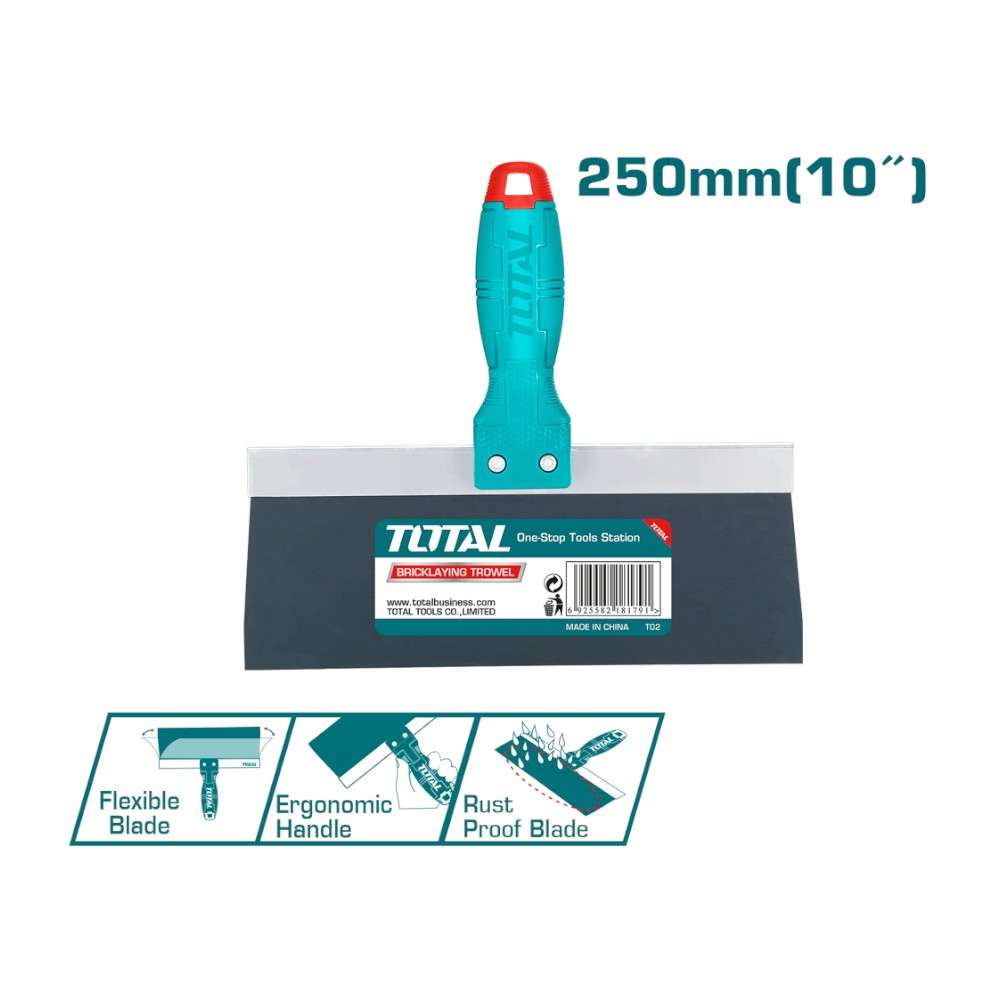 Total THPUT25011 10 Inch X 0.5MM Drywall Taping knives 3