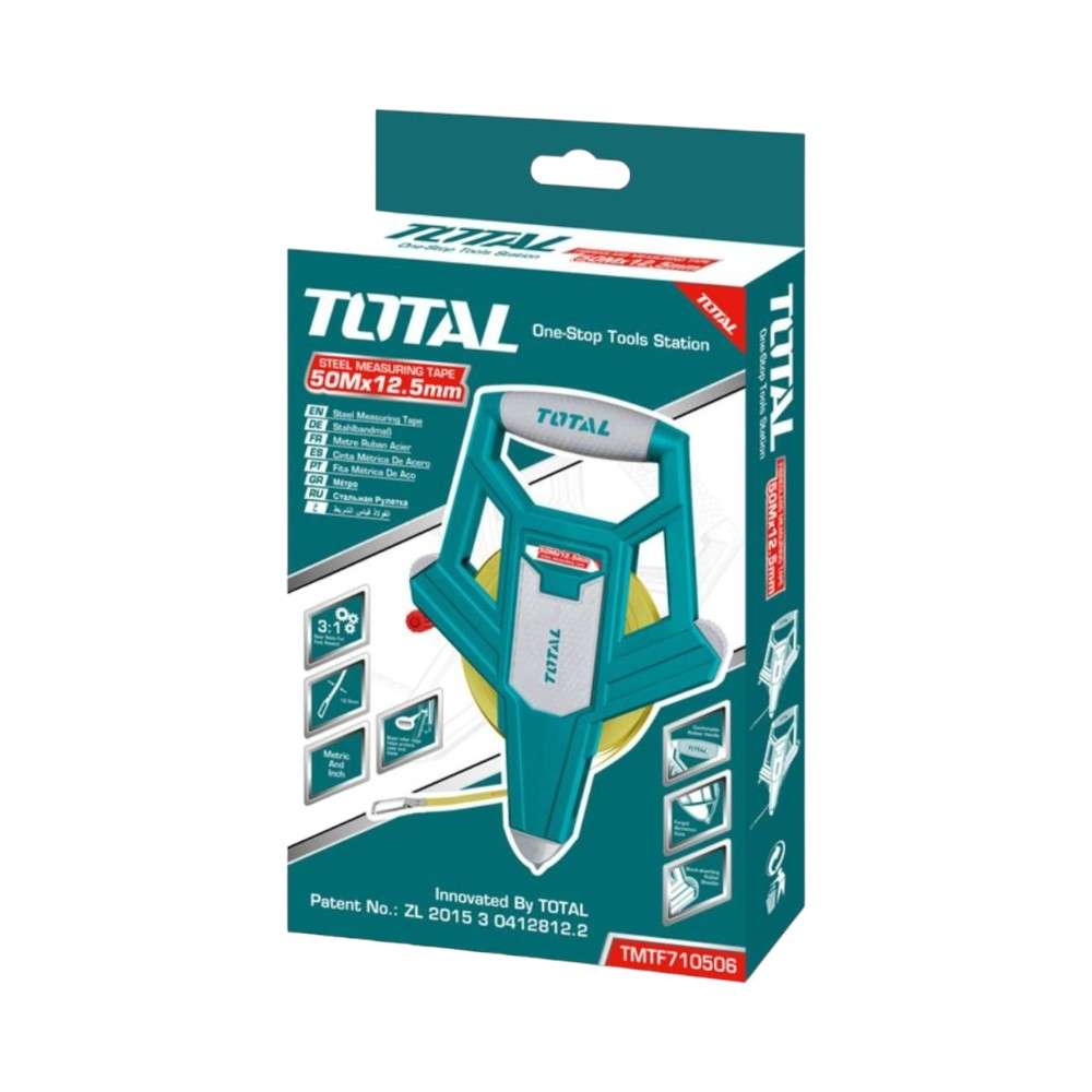 Total TMTF12506 50M Fibreglass Measuring Tape 3