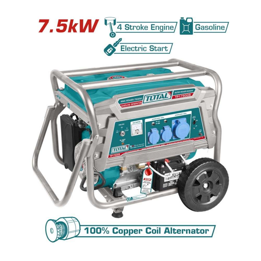 Total TP175006 7.5KW Gasoline Generator 2
