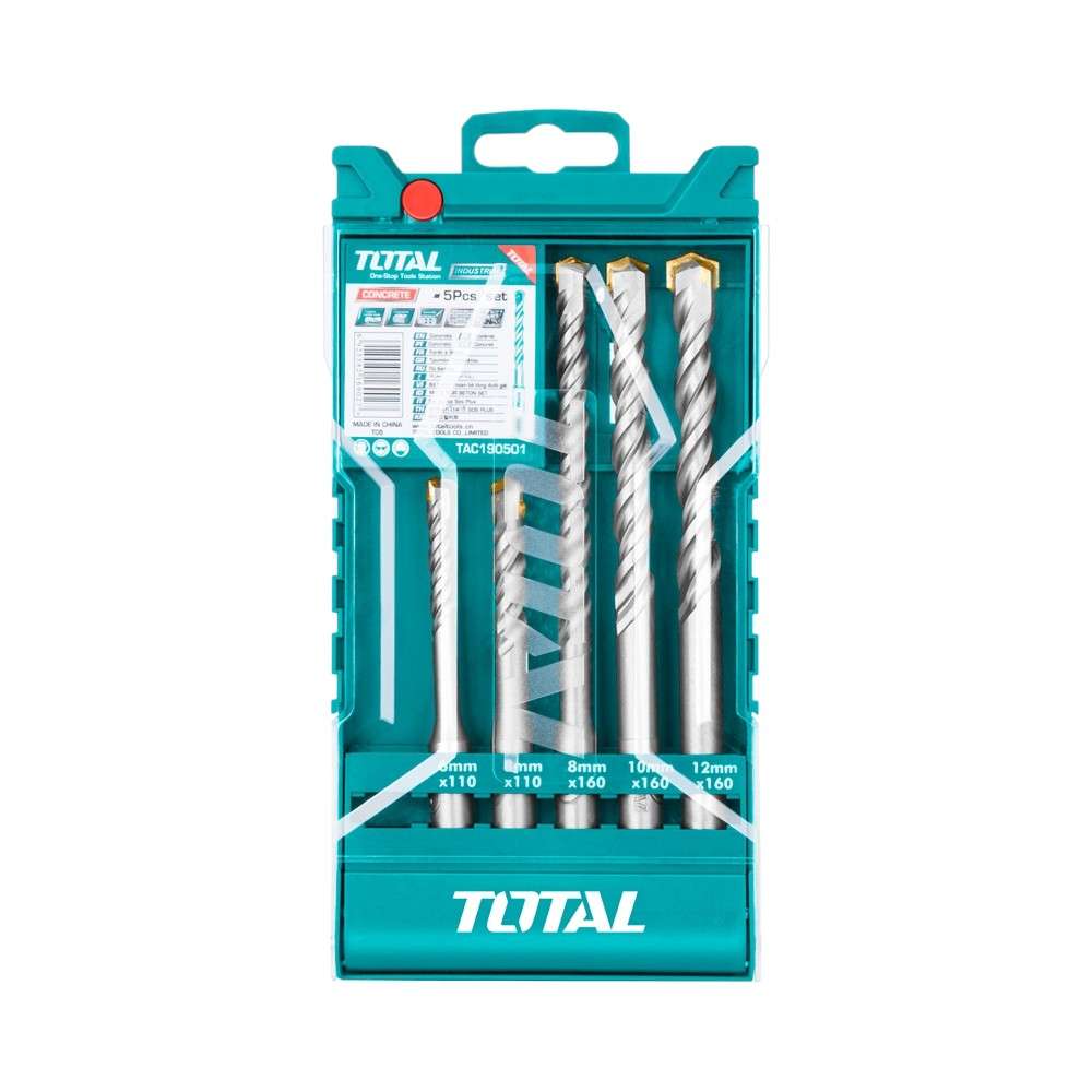 طقم ريش الثقب المطرقية من توتال (TAC190501) المكون من (5Pcs) قطع 4