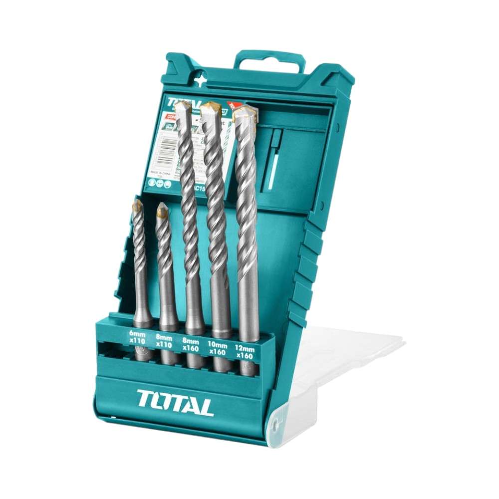 طقم ريش الثقب المطرقية من توتال (TAC190501) المكون من (5Pcs) قطع 5