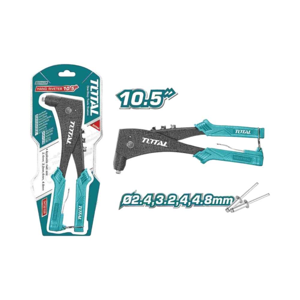 Total THT32105 10.5 Inch Aluminum Body Hand Riverter 2