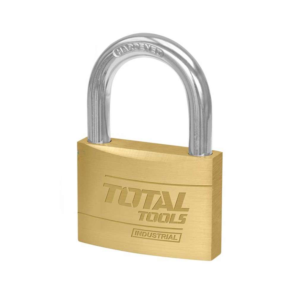 Total TLK32302 30MM Heavy Duty Brass Padlock 1