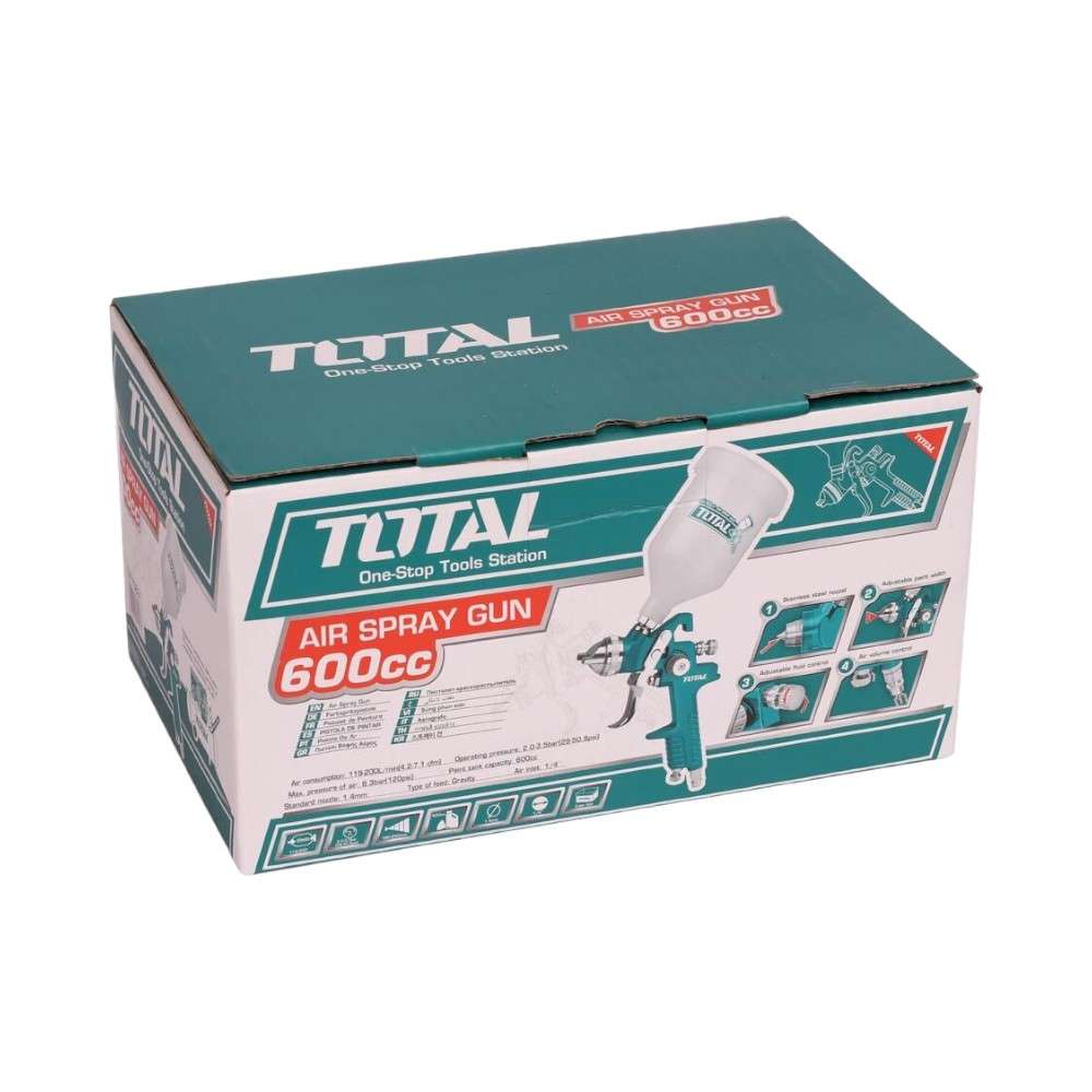 Total TAT10601 600CC HLVP Air Spray Gun 3