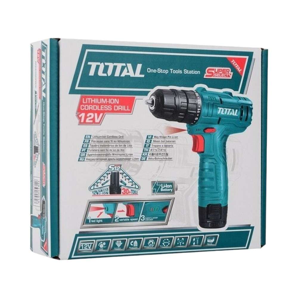 Total TDLI12415 Lithium-Ion 12V Single Battery Cordless Drill 4