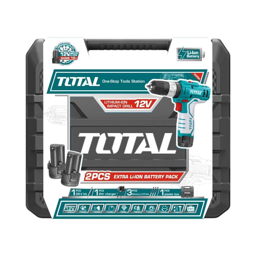 Total TIDLI1232 12V Lithium-Ion Imapct Drill With Impact Function 5