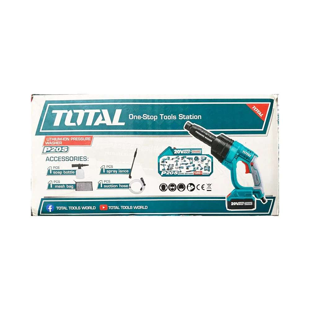 Total TPWLI2008 20V Lithium-Ion Pressure Washer (Battery Not Included) 6