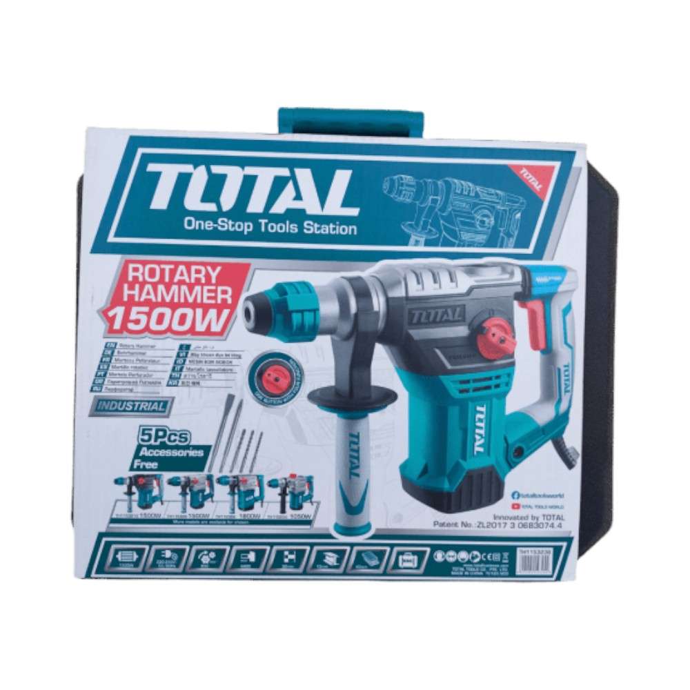 Total TH1153236 1500W Rotary Hammer 6
