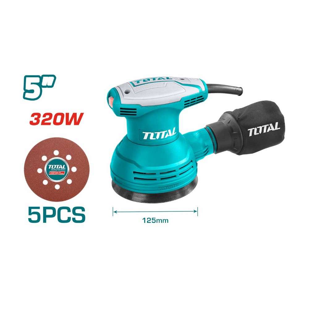 Total TF2031256 320W 125MM Rotary Sander 2