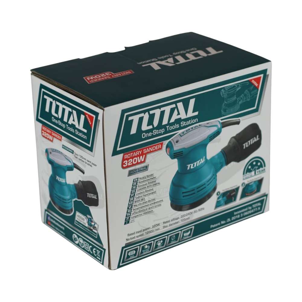 Total TF2031256 320W 125MM Rotary Sander 4