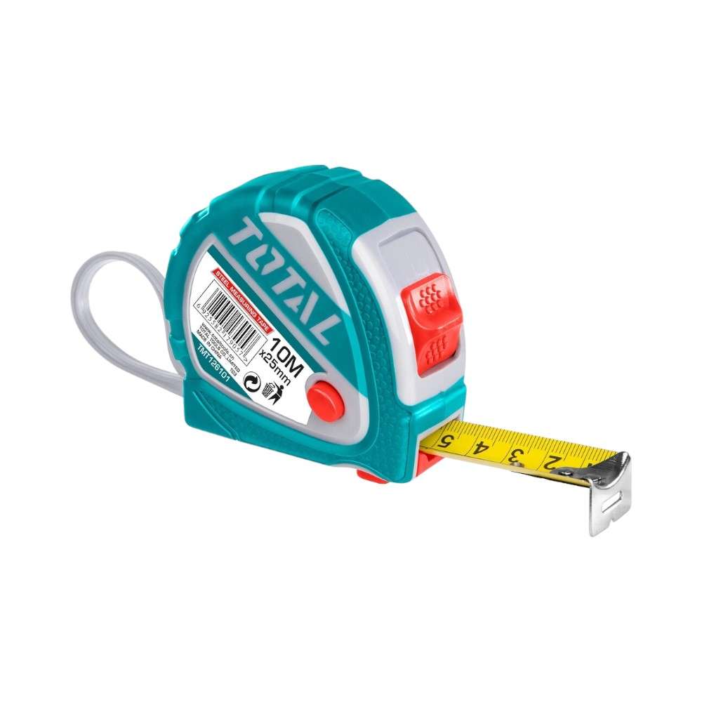 Total TMT126101 10M X 25MM Steel Measuring Tape 1