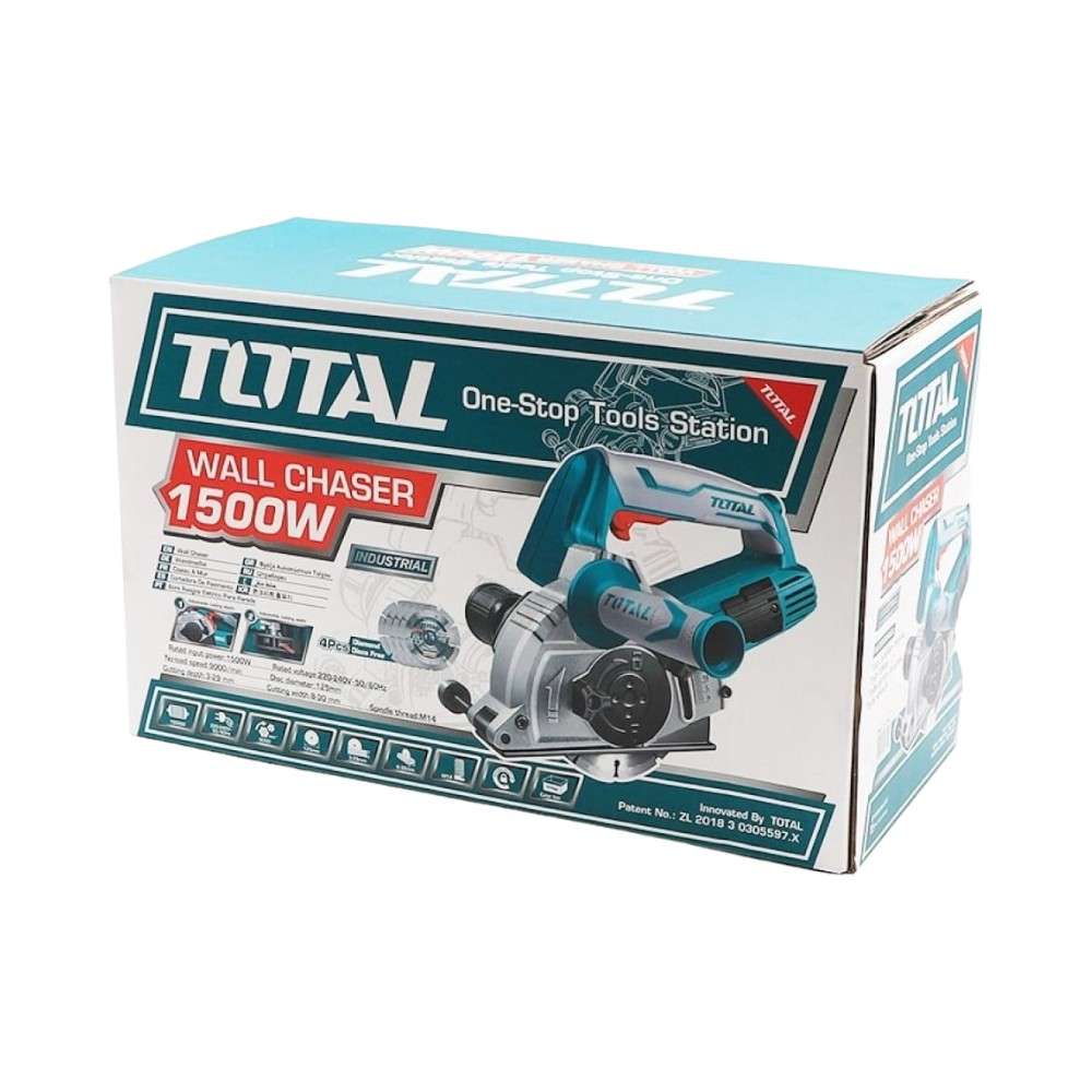 ماكينة قص و حفر الجدران من توتال قياس (125MM) استطاعة (1500W) موديل (TWLC1256) 5