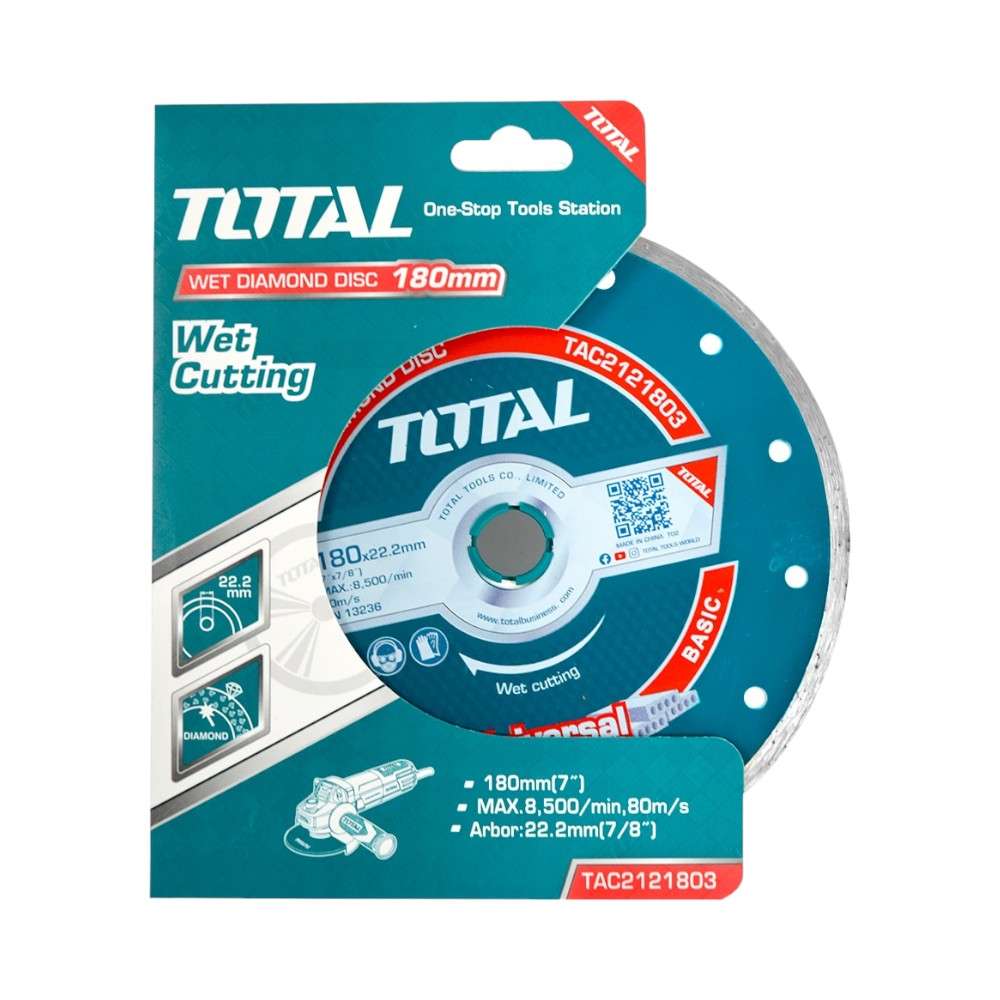 Total TAC2121803 7Inch Tile Cutting Wet Diamond Disc 1
