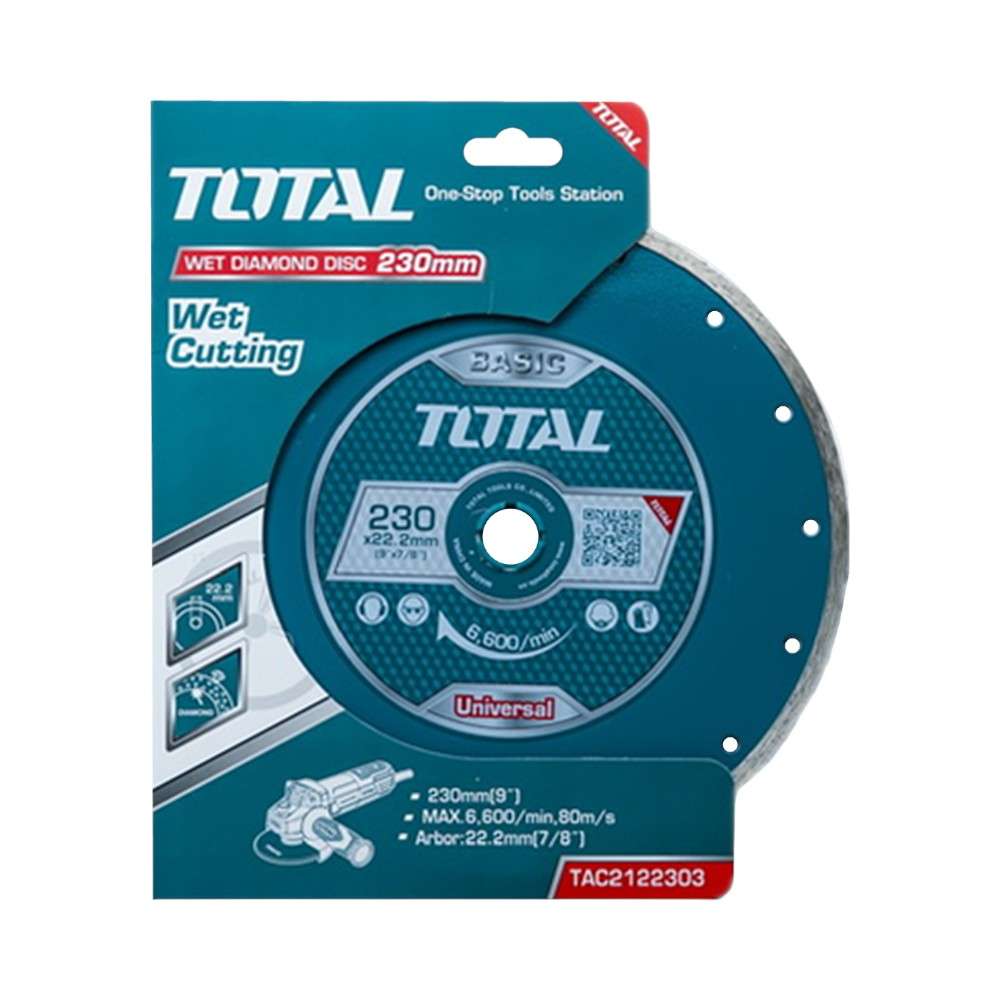 Total TAC2122303 9 Inch Tile Cutting Wet Diamond Disc 1