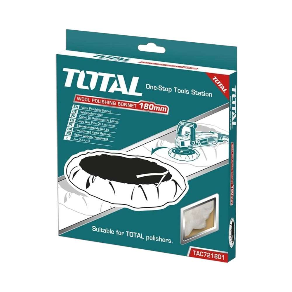 Total TAC721801 180MM Wool Polishing Bonnet 5