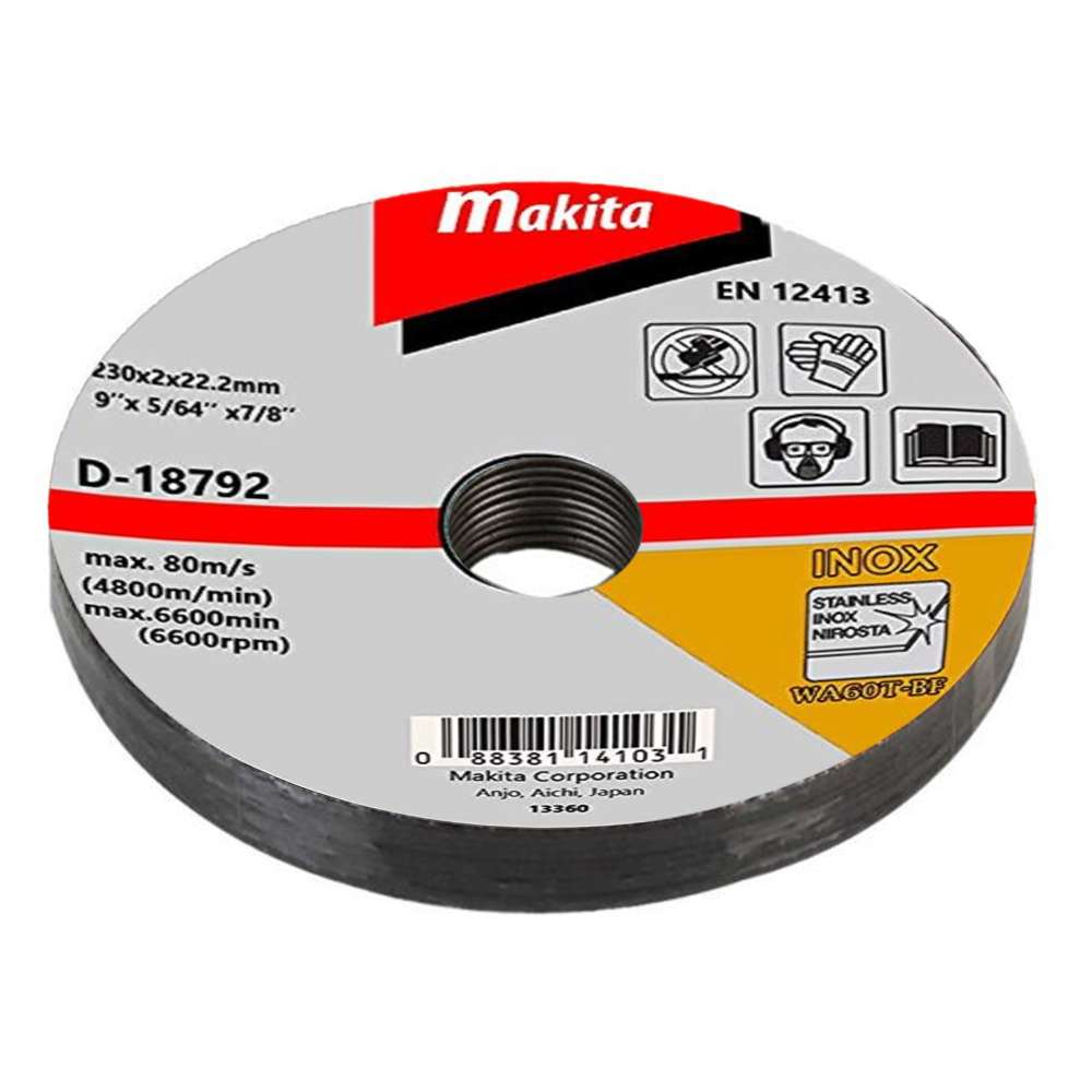 Makita Thin Cutting Wheel D-18792 WA36R 230mm 2