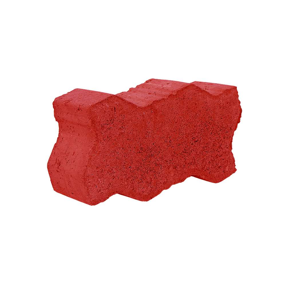 Uni Inter Lock Red - 200 x 100 x 80mm 2