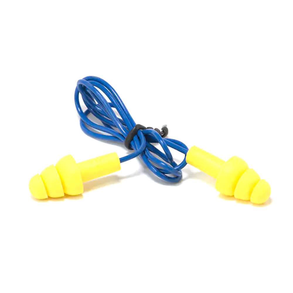 3M 340-4004 Ultrafit Corded Ear Plug, Yellow 100Pairs/Box 5